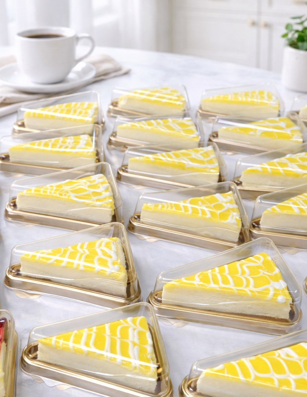 Lemon portions boxed