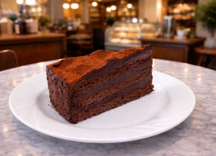 Belgian chocolate slice